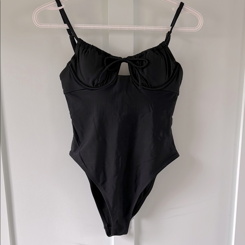 Black One-Piece Swimsuit